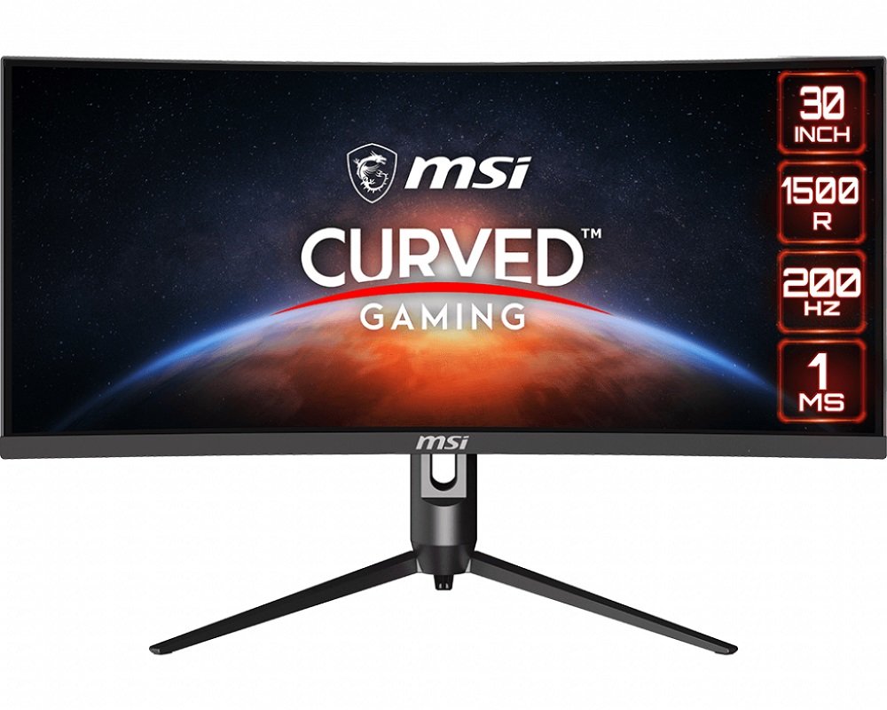 Monitor MSI Optix MAG301CR 200 Hz panel VA WFHD zakrzywiony ekran Free sync głębia kolorów wyrazistość szeroka paleta barw