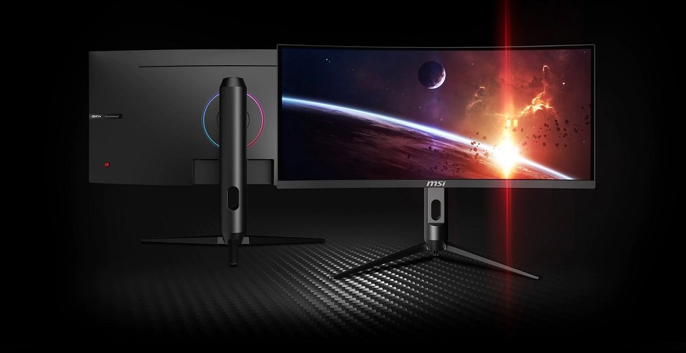 Monitor MSI Optix MAG301CR MSI Mystic Light podświetlenie synchronizacja podświetleń
