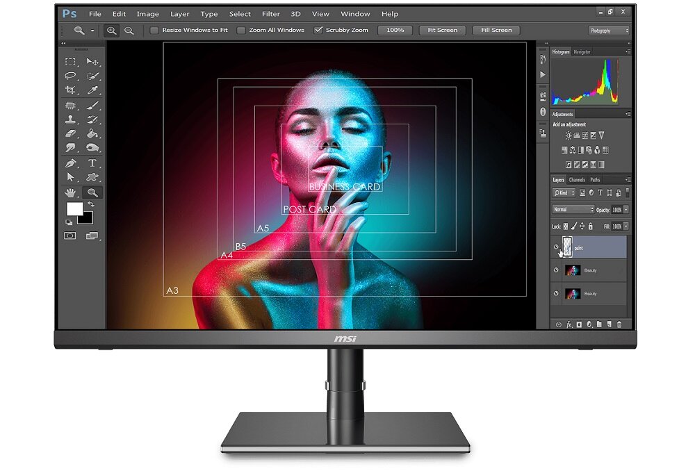 Monitor MSI Creator PS321QR - Sprzęt wysokiej jakości wygląd ogólny