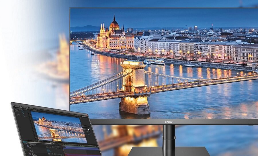 Monitor MSI Creator PS321QR - stworzony dla grafika perfekcyjne pokrycie barw wysoka rozdzielczość 32 cale