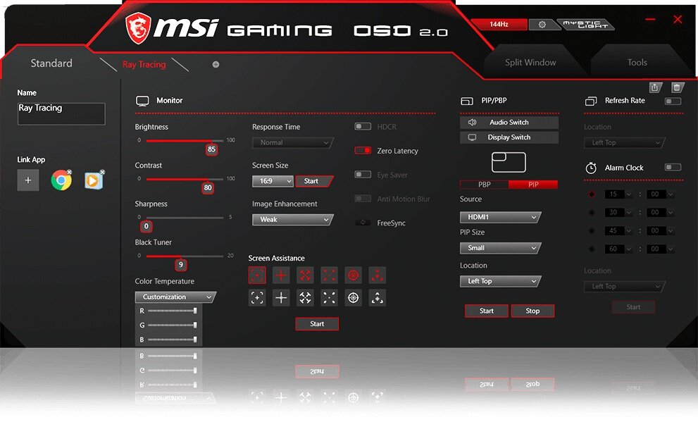 Monitor MSI Optix MAG274R - tryb Gaming mode lepsze efekty wizualne