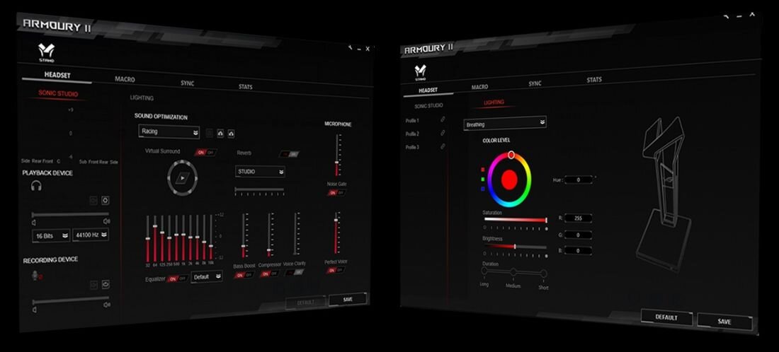 Stojak na słuchawki ASUS ROG Throne Qi - Armoury II