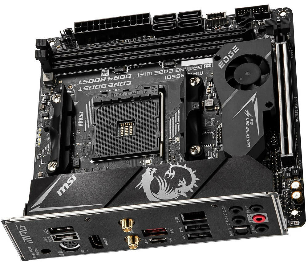 Płyta główna MSI MPG B550I Gaming Edge WiFi  - szybkosc 64 GB/s 