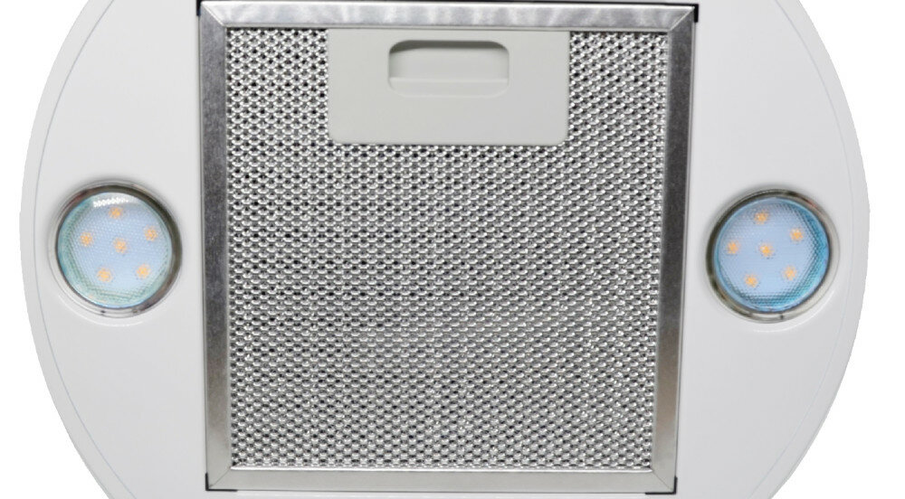 Okap MAAN Tuba Elba W 731 Satyna oświetlenie LED oszczędność komfort