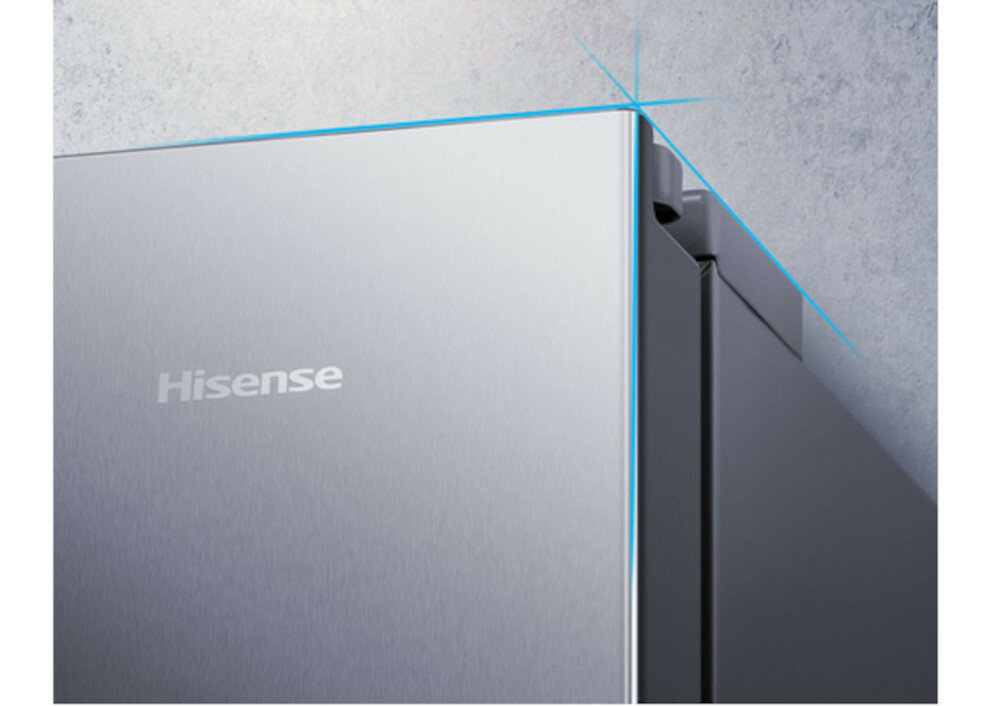 Lodówka HISENSE RB372N4AC2 Nofrost Srebrna - Ukryte zawiasy