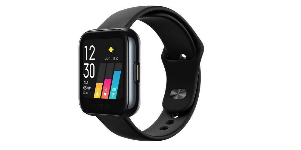 Smartwatch realme Watch 1 Czarny widok front ogólny