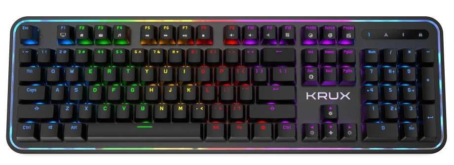 Klawiatura KRUX Comet RGB Outemu Blue - Klawiatura 