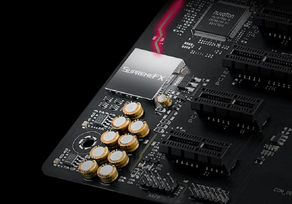 Płyta główna ASUS Rog Strix B550-F Gaming - wysoka jakosc dzwieku Premium od Nichicon