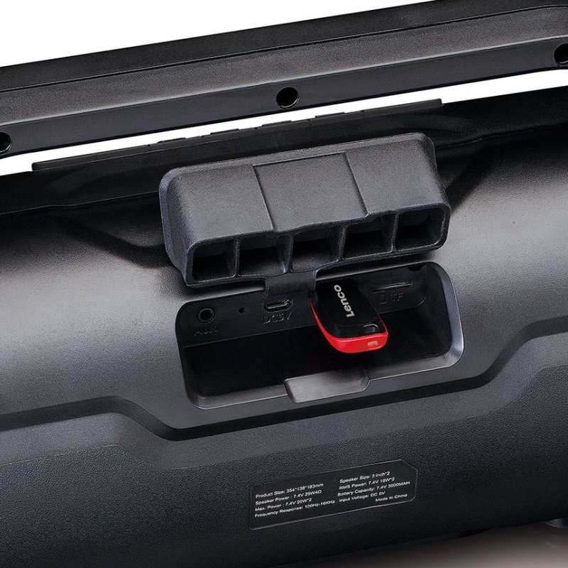 Głośnik mobilny LENCO SPR-070 Czarny USB
