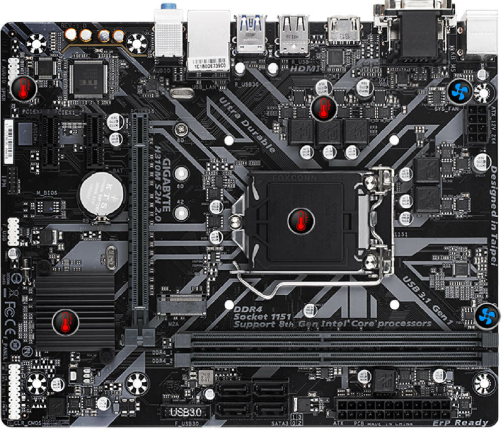 Płyta główna GIGABYTE H310M M.2 2.0 - Szybki odczyt i zapis danych  