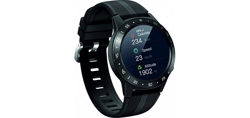 Smartwatch MAXCOM FW37 Argon ekran wyświetlacz powiadomienia smartfon rozdzielczość przekątna