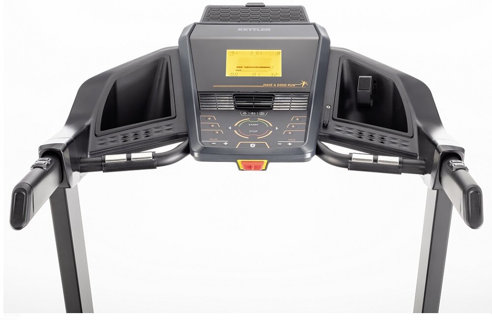 Bieżnia elektryczna KETTLER Alpha Run 200 Regulacja kąta nachylenia i prędkości parametry Kettler Energy Deck