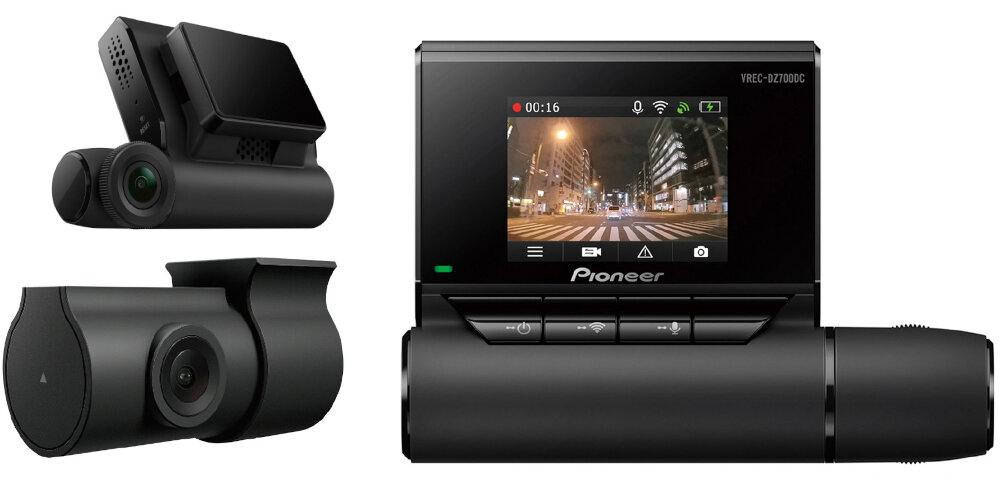 Wideorejestrator PIONEER VREC-DZ700DC kąt widzenia technologia HDR rozdzielczość Full HD