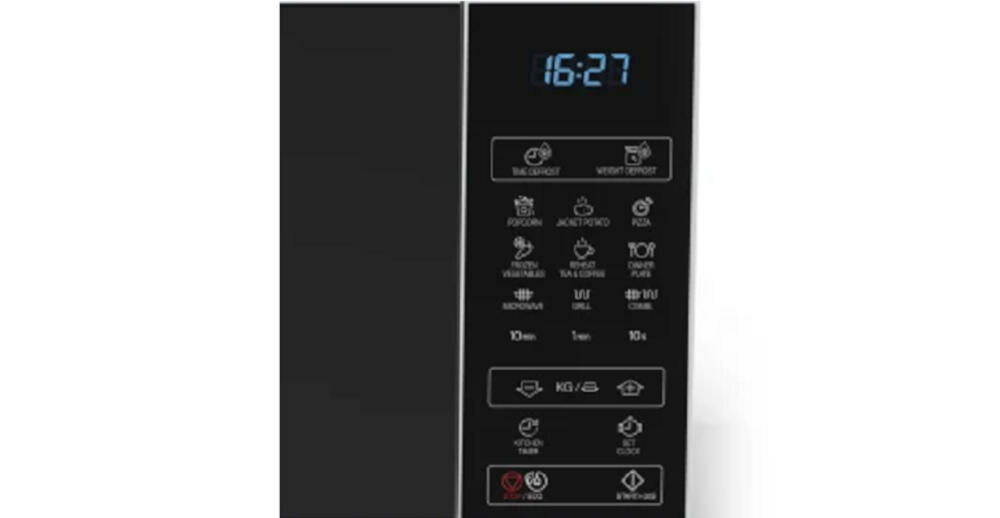 SHARP-YC-MG02E-W kuchenka mikrofalowa panel sterowanie programator timer