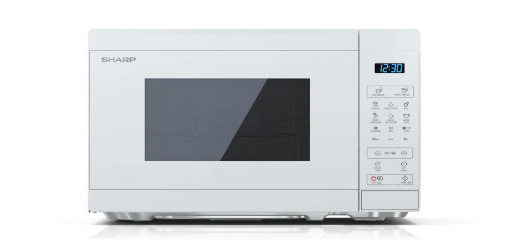 SHARP-YC-MG02E-C kuchenka mikrofalowa zestaw talerz ruszt gwarancja kabel instrukcja