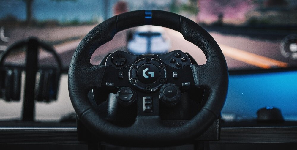 Рулевое колесо Logitech G923 PS4 для просмотра игр для ПК
