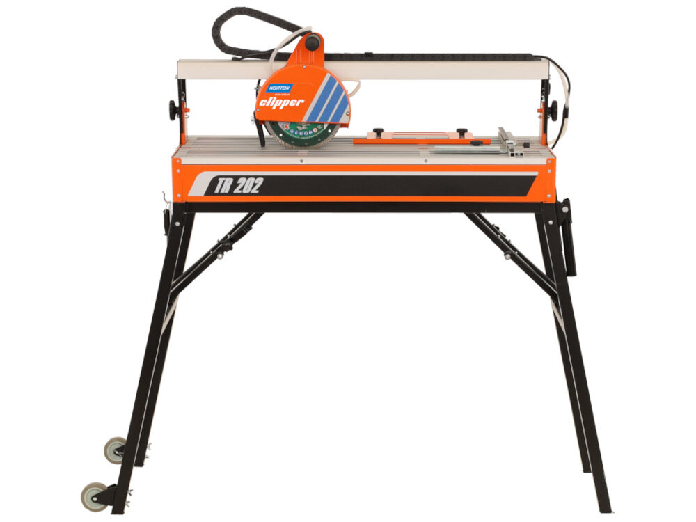 Przecinarka do glazury NORTON Clipper TR202 wysokiej klasy urządzenie do przecinania glazury nieprzeciętne parametru użytkowe do profesjonalnych i amatorskich pracach remontowych funkcjonalny sprzęt precyzja niezawodność