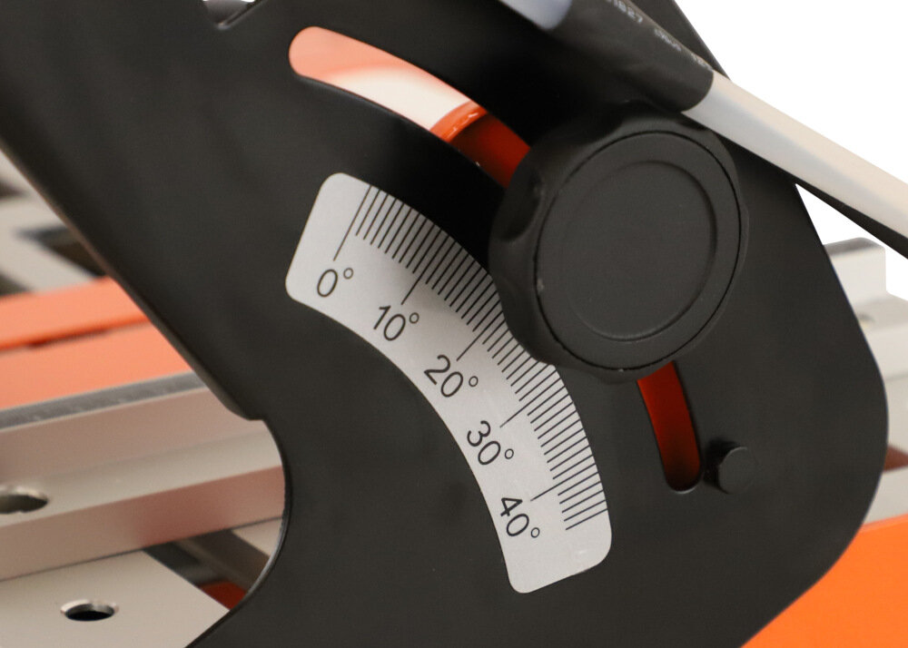 Przecinarka do glazury NORTON Clipper TR202 duże pokrętło regulacja cięcia szybka bezproblemowa zmiana pozycji cięcia