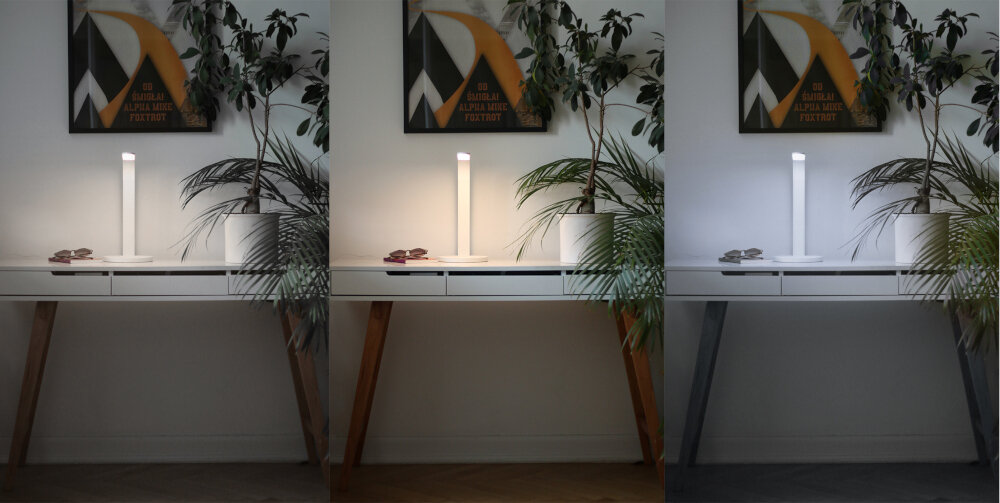 Lampka biurkowa NEWELL Sundesk NH001 tryby oswietlenia