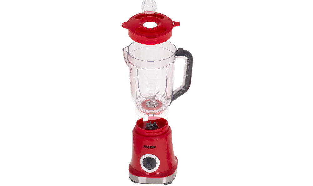Blender kielichowy MESKO MS 4079 czerwony wygpda noz ze stali nierdzewnej udogodnienie