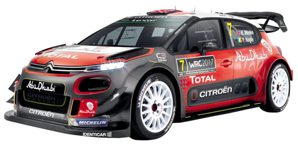 Samochód zdalnie sterowany MONDO Citroen C3 WRC replika oryginalnego samochodu w skali 1:24 maksymalna prędkość do 8 km/h zasilany bateriami AA brak baterii w zestawie