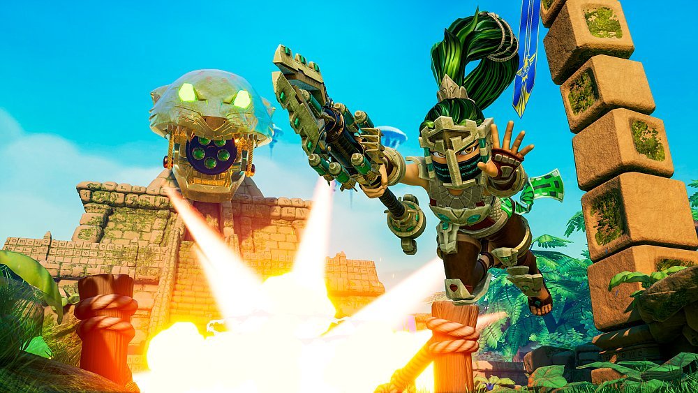 gry PC ps4 xbox 2019 2020 komputerowe na komputer najlepsze Rocket Arena - Edycja Mityczna taktyka rozgrywka walki