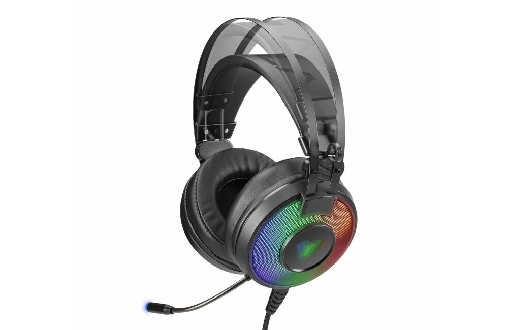 Słuchawki AULA Eclipse Gaming regulacja pałąka i głośności