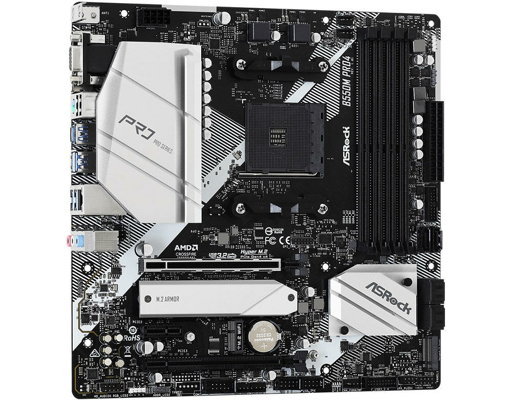 Płyta główna ASROCK B550M Pro4 - sprzęt o dużych możliwościach micro atx 244 x 244 mm lepsze chłodzenie