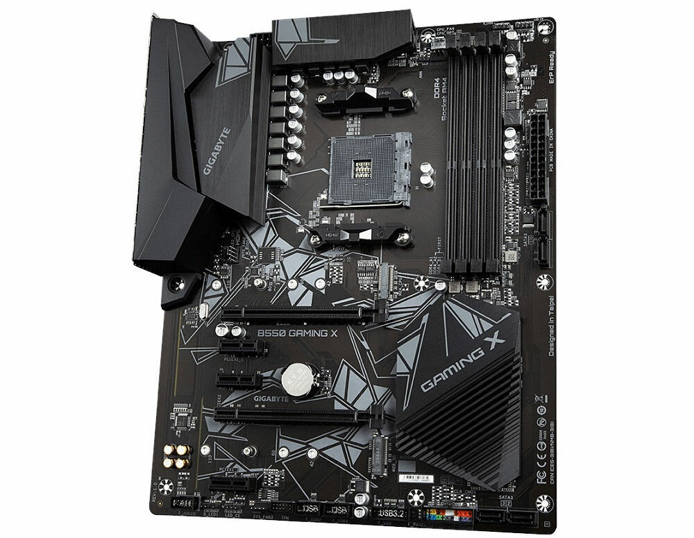 Płyta główna GIGABYTE B550 Gaming X - stylowy wygląd estetyka RGB Fusion 2.0 podświetlenie RGB RGB Fusion 2.0