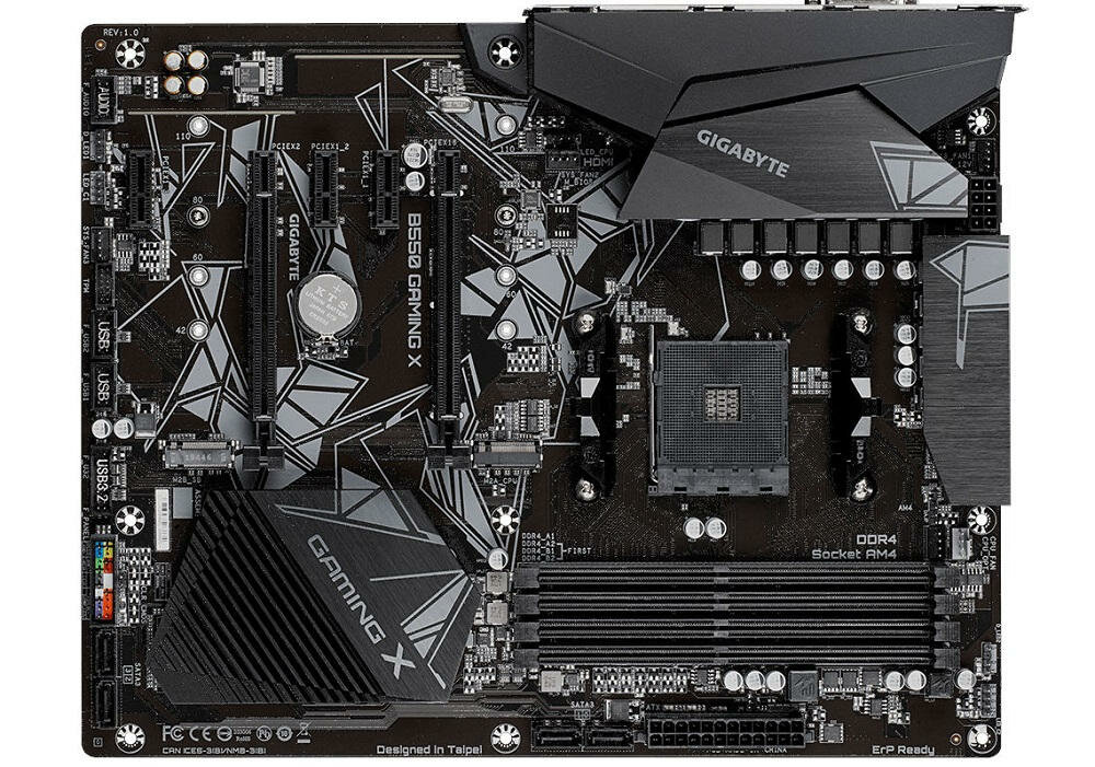 Płyta główna GIGABYTE B550 Gaming X - RAM DDR4 przyspieszenie działania komputera wysoka przepustowość
