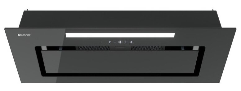 Okap GLOBALO Silentio 80.2 Black filtr aluminiowy wyciąg filtr węglowy pochłanianie szczelinowe zapachy czystość