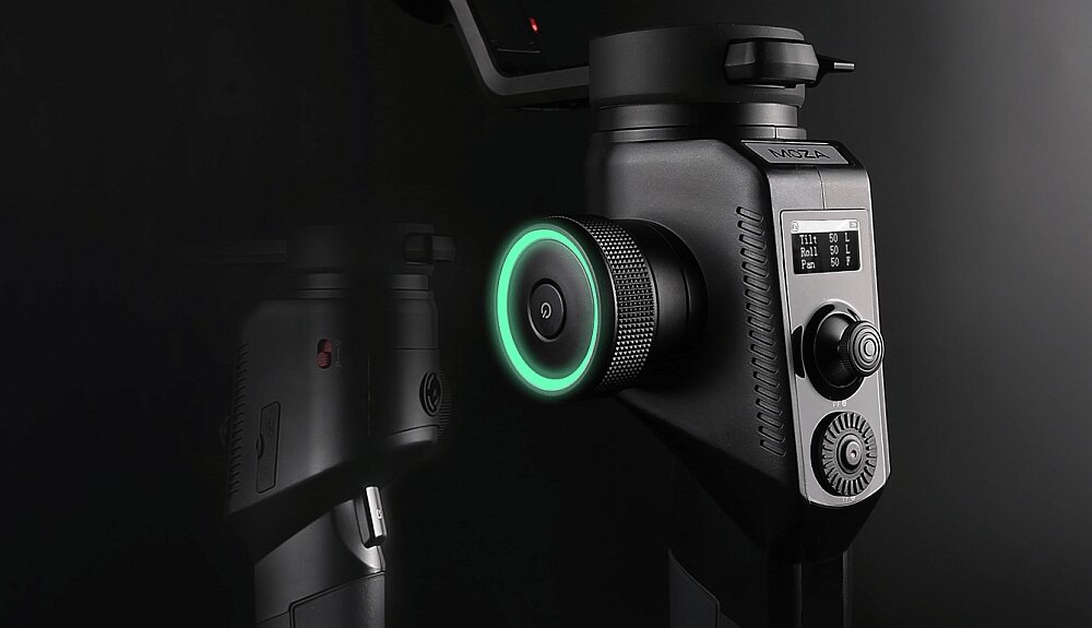 Gimbal ręczny MOZA AirCross 2 stabilizacja ujęcia kamera aparat żyroskop montaż filmowanie uchwyt bateria