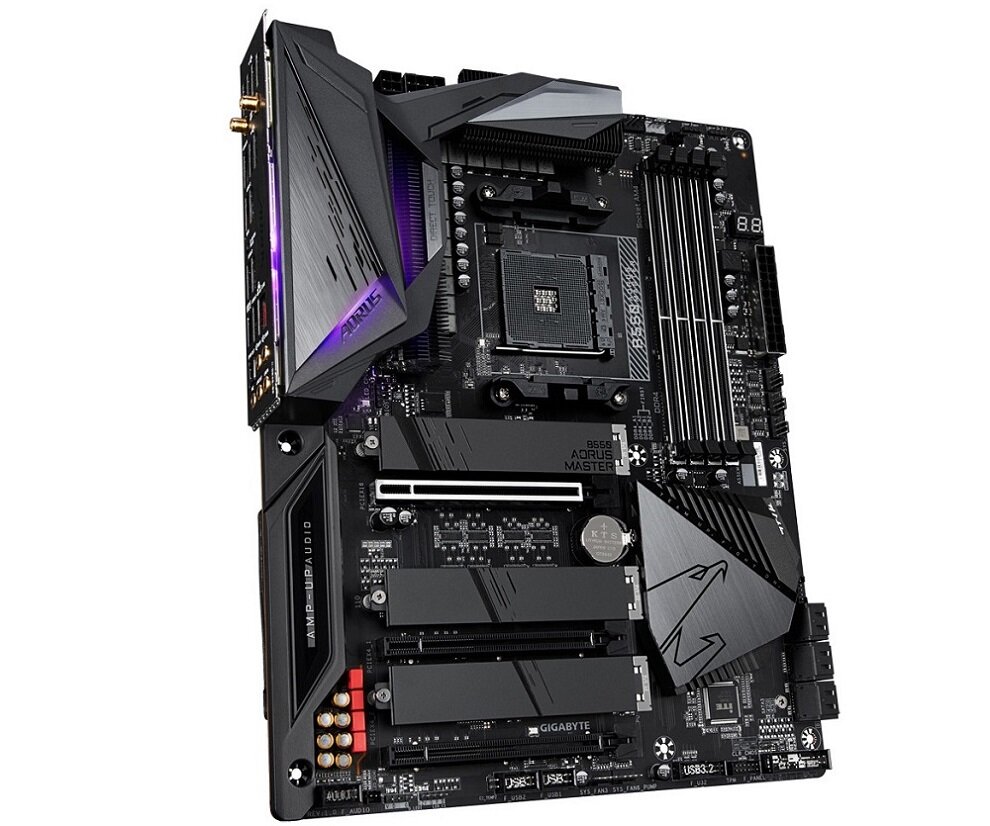 Płyta główna GIGABYTE B550 Aorus Master - gniazdo PCI Express x16 zaawansowana karta graficzna większa wydajność
