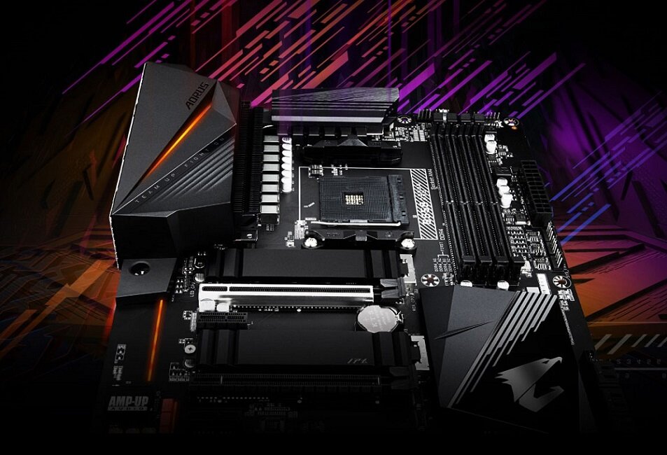 Płyta główna GIGABYTE B550 Aorus Pro AM4 - stylowy wygląd estetyka RGB Fusion 2.0 podświetlenie RGB RGB Fusion 2.0