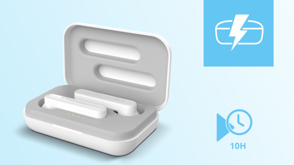 Słuchawki dokanałowe TRUST Primo Touch  - ładowanie