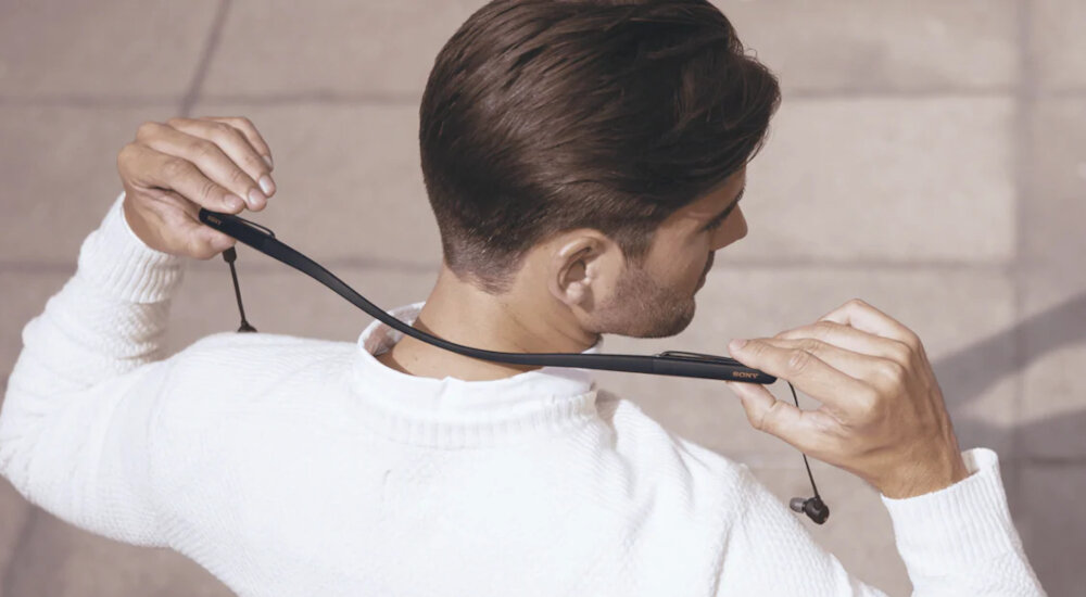 SŁUCHAWKI BLUETOOTH SONY WI1000XM2B.CE7 DOUSZNE CZARNE bluetooth nfc