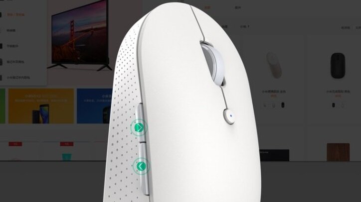 Mysz XIAOMI Mi Dual Mode - cicha rokla przewijania wygodne przyciski nawigacji