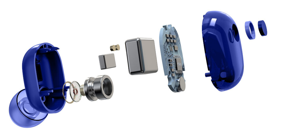 Słuchawki dokanałowe XMUSIC TWS700B Niebieski - Jakość 