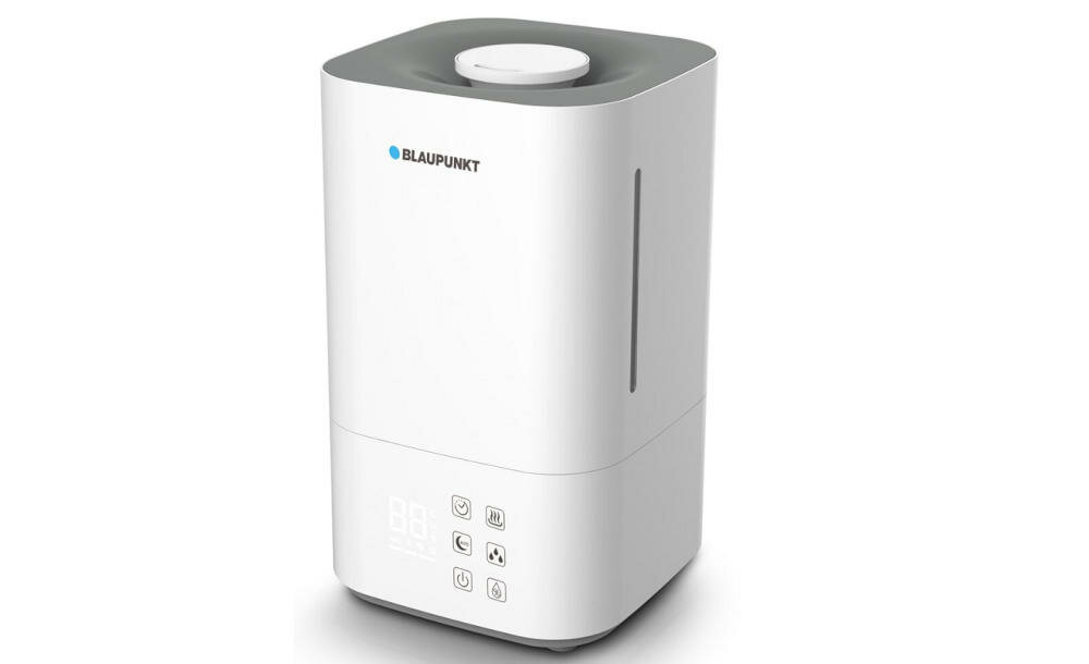 BLAUPUNKT-AHS701 nawilżacz powietrza parametry wilgotność strefa komfortu samopoczucie zdrowie innowacyjny system napełnienia zbiornika filtr hepa zanieczyszczenia alergicy problemy układ oddechowy jonizator