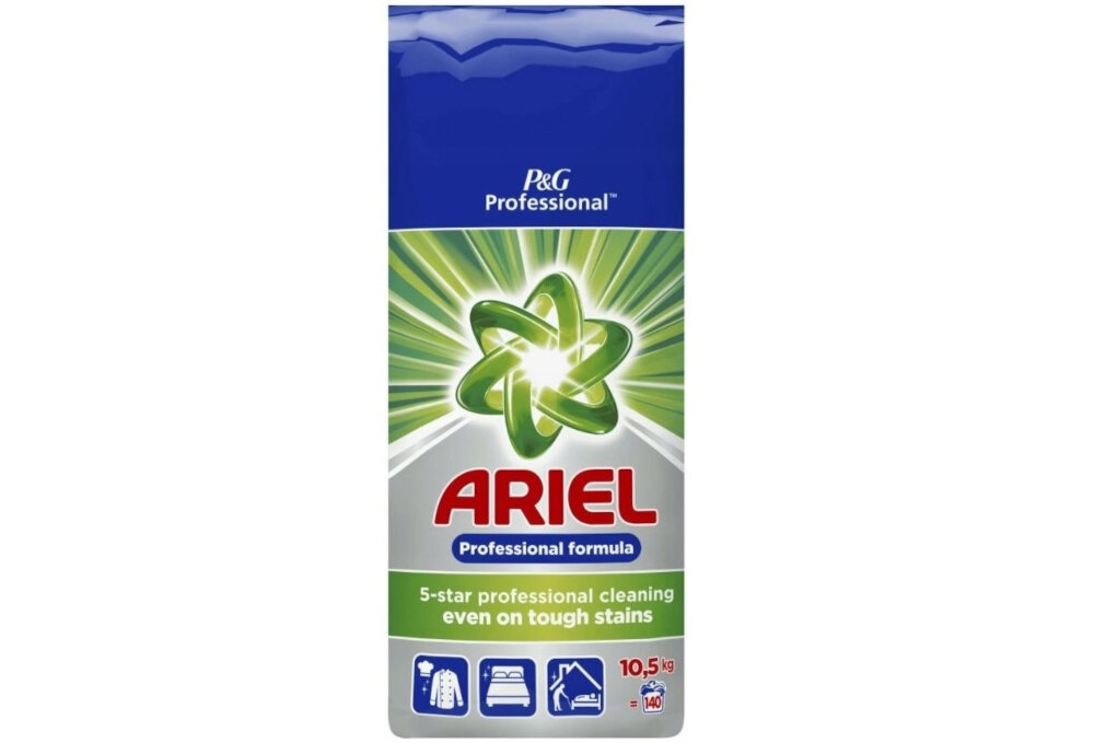 Proszek do prania ARIEL Professional Regular 10.5 kg ochrona swiezosc usuwa plamy dokladnie czyscy swiezosc dzialanie w niskich temperaturach do 140 pran