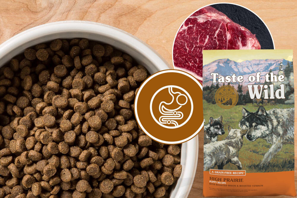 Karma dla psa TASTE OF THE WILD High Prairie Puppy Bizon i dziczyzna 2 kg dawkowanie analiza sklad