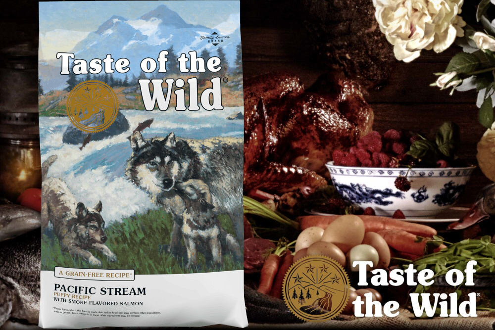 Karma dla psa TASTE OF THE WILD Pacific Stream Puppy Łosoś 2 kg dawkowanie analiza sklad