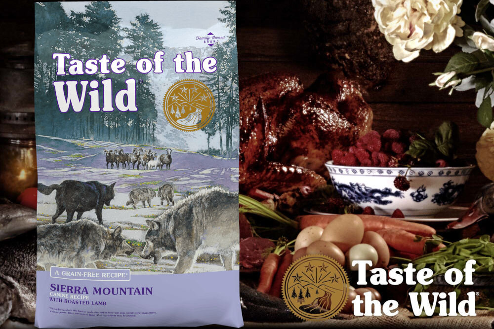 Karma dla psa TASTE OF THE WILD Sierra Mountain Jagnięcina 2 kg dawkowanie analiza sklad