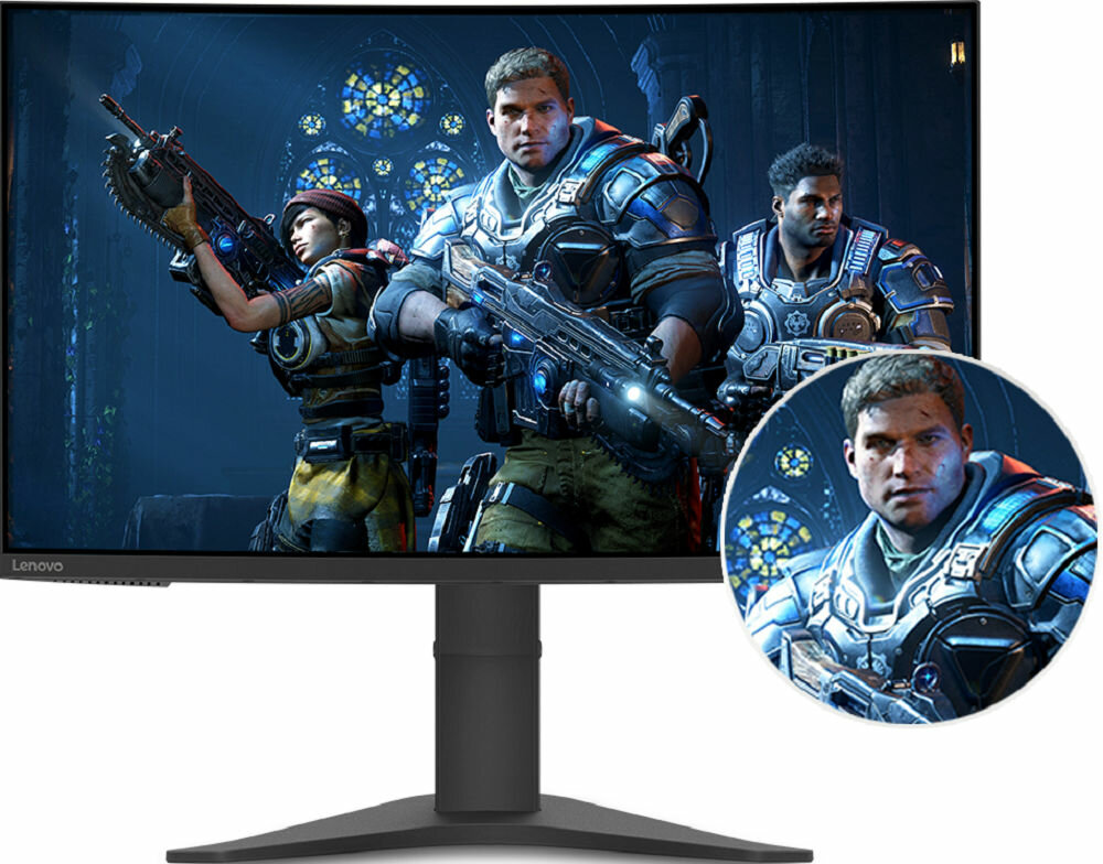 Monitor LENOVO G27c-10 - Rozdzielczosc FullHD