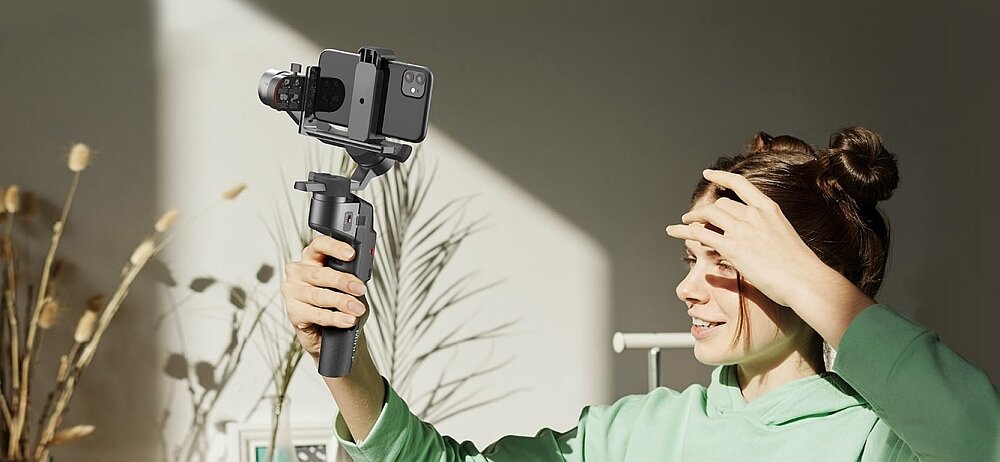 Gimbal ręczny MOZA Mini-P stabilizacja uchwyt statyw zdjęcia smartfon