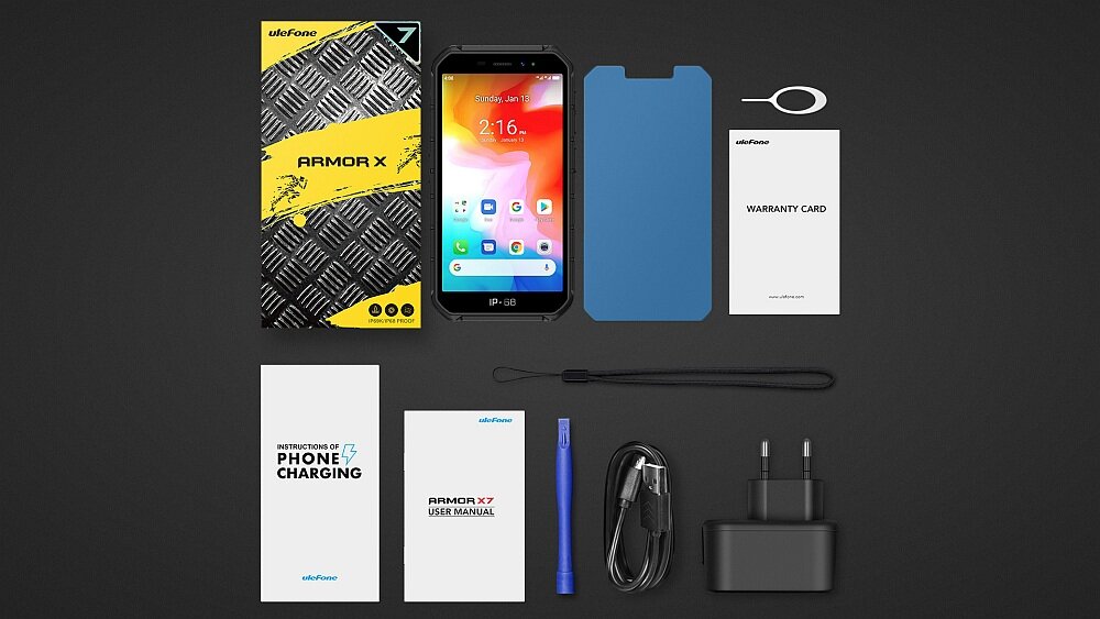 Smartfon ULEFONE Armor X7 procesor ram ekran bateria wydajność aparat pojemność rozdzielczość funkcje blokady odporność zdjęcia filmy dane cechy