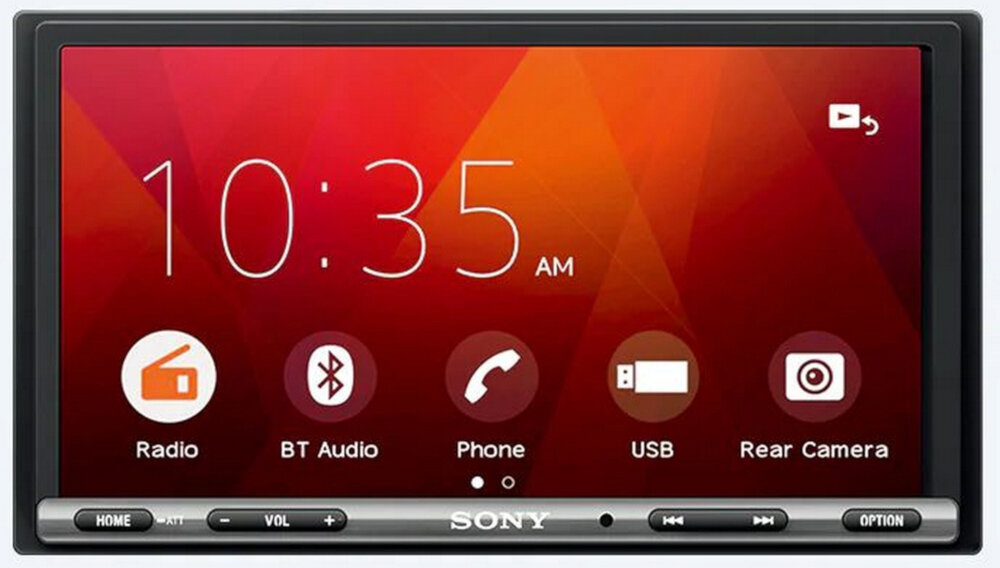 Radio samochodowe SONY XAV-3500 - rozdzielczość