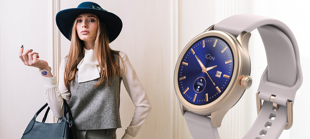 Smartwatch FOREVER Icon AW-100 opis cechy funkcje parametry specyfikacja kolor