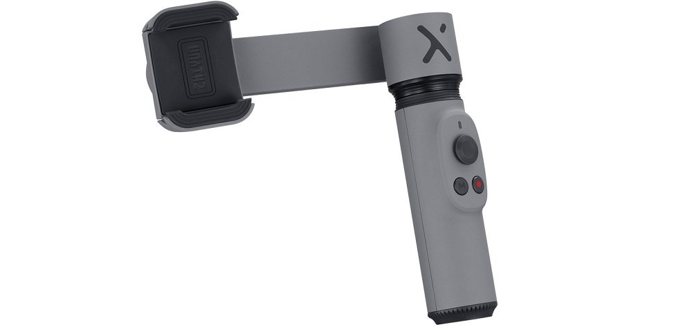Gimbal ręczny ZHIYUN Smooth-X widok 2 szary obrót ramienia