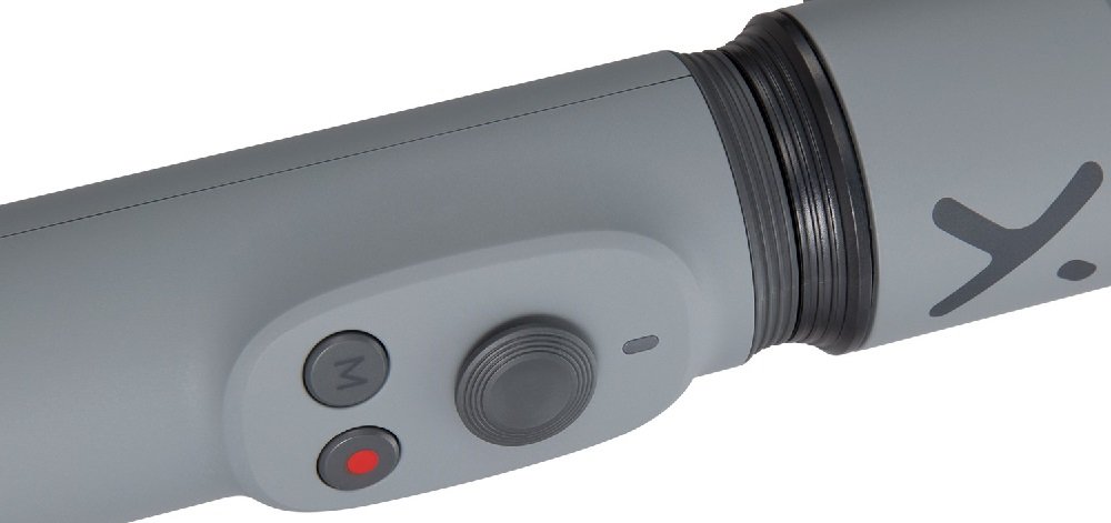 Gimbal ręczny ZHIYUN Smooth-X widok szary M przycisk